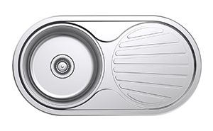 1041C Stainless Steel Sink One bowl and one drainer