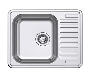 1075C Stainless Steel Sink One bowl and one drainer