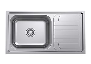 1177S Stainless Steel Sink One bowl and one drainer